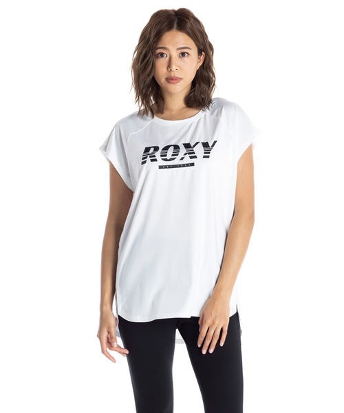 ROXY(ロキシー)の「EST.1990 ROXY/ロキシー タンクトップ ノースリーブ フィットネス ジム ヨガ ランニング ルームウェア・ワンマイルウェアにも(Tシャツ/カットソー・レディース・パープル/ブラック/ホワイト・SMALL/LARGE/MEDIUM)」の1枚目の写真