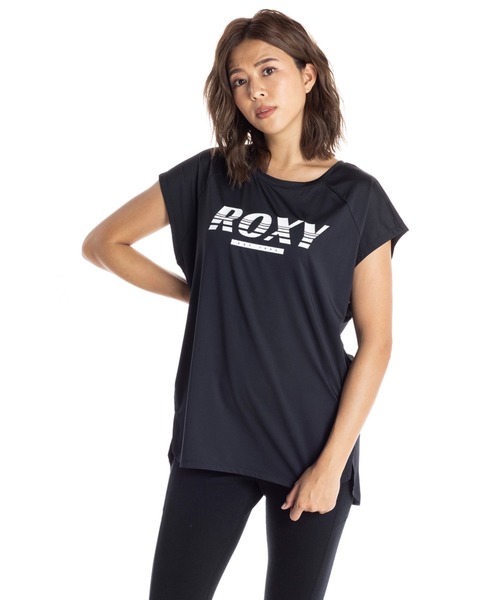 ROXY(ロキシー)の「EST.1990 ROXY/ロキシー タンクトップ ノースリーブ フィットネス ジム ヨガ ランニング ルームウェア・ワンマイルウェアにも(Tシャツ/カットソー・レディース・パープル/ブラック/ホワイト・SMALL/LARGE/MEDIUM)」の2枚目の写真
