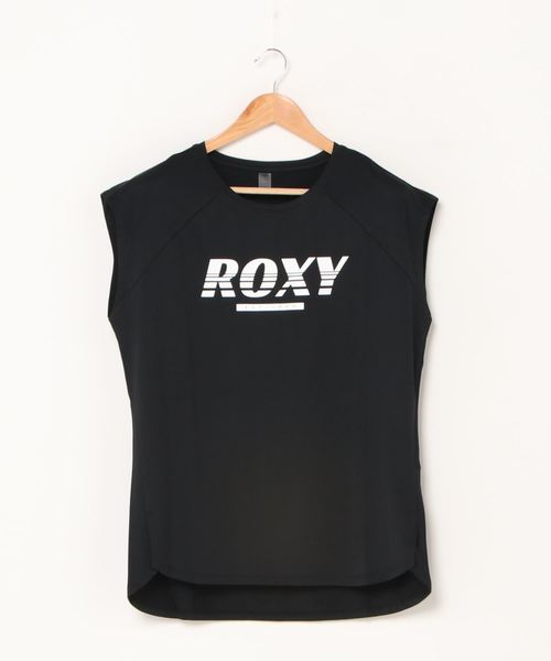 ROXY(ロキシー)の「EST.1990 ROXY/ロキシー タンクトップ ノースリーブ フィットネス ジム ヨガ ランニング ルームウェア・ワンマイルウェアにも(Tシャツ/カットソー・レディース・パープル/ブラック/ホワイト・SMALL/LARGE/MEDIUM)」の7枚目の写真