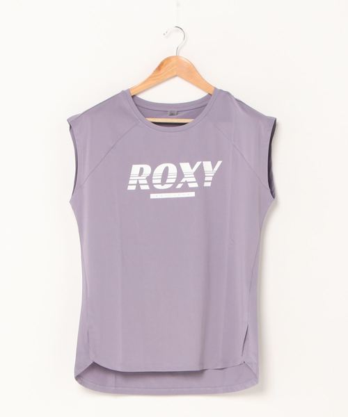 ROXY(ロキシー)の「EST.1990 ROXY/ロキシー タンクトップ ノースリーブ フィットネス ジム ヨガ ランニング ルームウェア・ワンマイルウェアにも(Tシャツ/カットソー・レディース・パープル/ブラック/ホワイト・SMALL/LARGE/MEDIUM)」の9枚目の写真