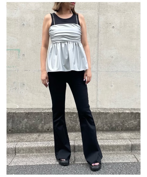 ハイウエストストレッチデニムフレアパンツ（デニムパンツ）｜ANAP