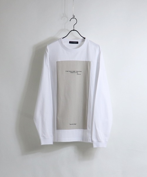 Confirm(コンファーム)の「Confirm / コンファーム ボックス切り替えビッグロンT(Tシャツ/カットソー・メンズ・ブラック/ホワイト/ホワイト系その他・FREE)」の2枚目の写真