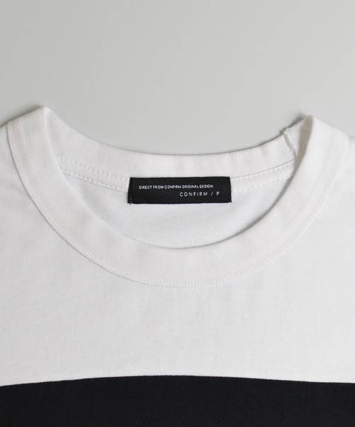 Confirm(コンファーム)の「Confirm / コンファーム ボックス切り替えビッグロンT(Tシャツ/カットソー・メンズ・ブラック/ホワイト/ホワイト系その他・FREE)」の11枚目の写真