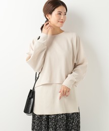 B.C STOCK | バックレースUPレイヤードチュニック(Tシャツ/カットソー)