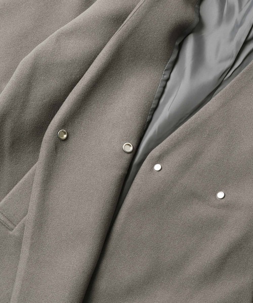 Chillfar（チルファー）の「ノーカラーコート（ノーカラーコート・レディース・アイボリー/チャコール/ブラック/グリーン/ブルー/ベージュ/ブラウン・MEDIUM/LARGE）」の17枚目の写真