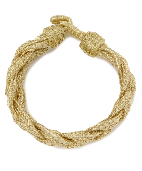 BEAUTY&YOUTH UNITED ARROWS(ビューティーアンドユースユナイテッドアローズ)の「BYSF Fatima Morocco 編みこみブレスレット M(ブレスレット・レディース・ゴールド/シルバー・フリー)」の7枚目の写真