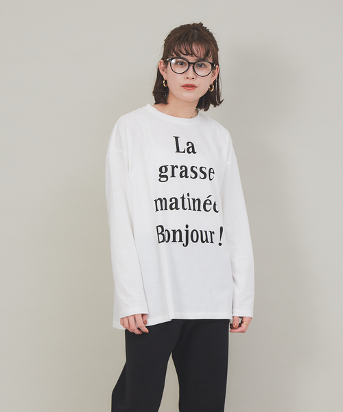 Rouge vif(ルージュヴィフ)の「ロゴロンT(Tシャツ/カットソー・レディース・ホワイト・フリー)」の2枚目の写真