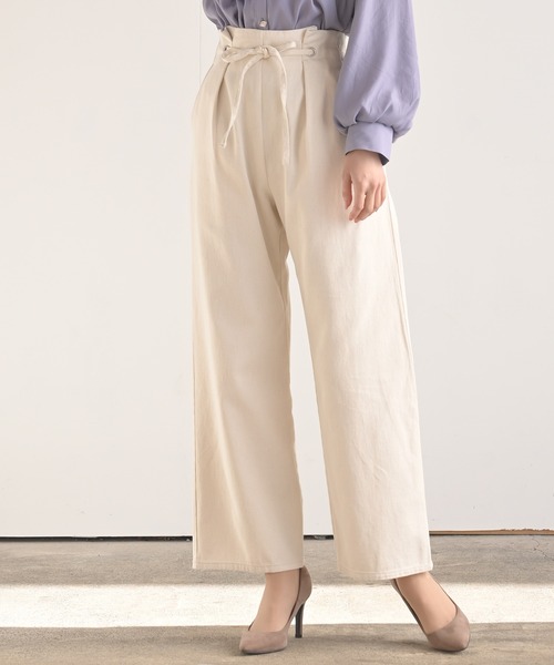 rps（アールピーエス）の「ハトメタックパンツ（その他パンツ・レディース・ブラック/パープル/ブルー/グリーン/アイボリー・M）」の2枚目の写真