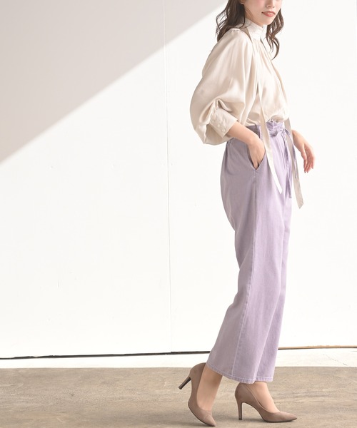 rps（アールピーエス）の「ハトメタックパンツ（その他パンツ・レディース・ブラック/パープル/ブルー/グリーン/アイボリー・M）」の19枚目の写真