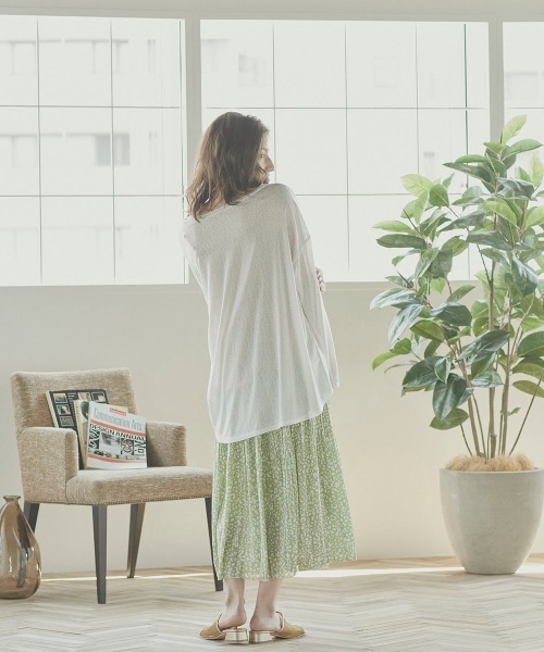 LIPSTAR（リップスター）の「レオパードケシプリーツスカート（スカート・レディース・アイボリー/ブラック系その他/グリーン系その他・M）」の7枚目の写真