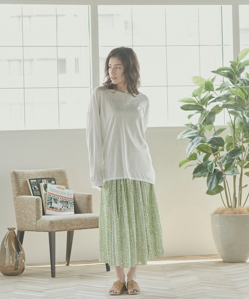 LIPSTAR（リップスター）の「レオパードケシプリーツスカート（スカート・レディース・アイボリー/ブラック系その他/グリーン系その他・M）」の17枚目の写真