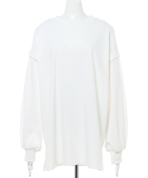 INGNI（イング）の「レイヤーロングTシャツ（Tシャツ/カットソー・レディース・ミント/スミクロ/サンドベージュ/ブルー/オフホワイト・M）」の7枚目の写真