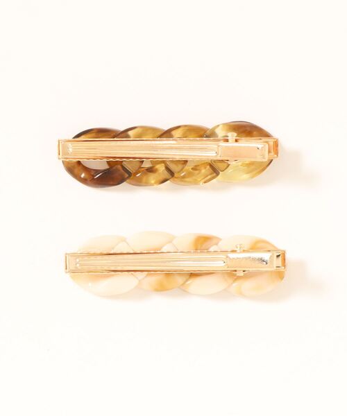 florist(フローリスト)の「【2個セット】クリアべっ甲チェーンヘアクリップ(バレッタ/ヘアクリップ・レディース・その他1/その他2/その他3・FREE)」の6枚目の写真