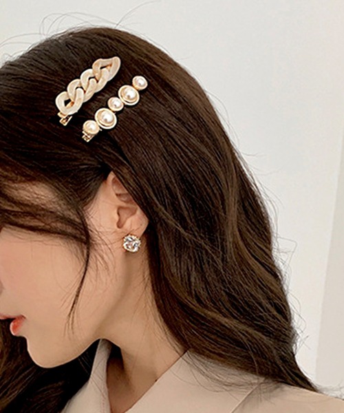 florist(フローリスト)の「【2個セット】クリアべっ甲チェーンヘアクリップ(バレッタ/ヘアクリップ・レディース・その他1/その他2/その他3・FREE)」の5枚目の写真