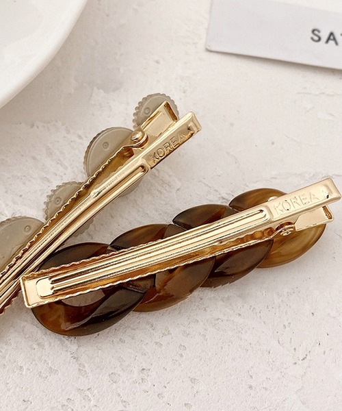 florist(フローリスト)の「【2個セット】クリアべっ甲チェーンヘアクリップ(バレッタ/ヘアクリップ・レディース・その他1/その他2/その他3・FREE)」の7枚目の写真
