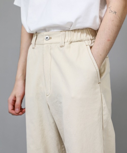 KIIT（キート）の「【KIIT】SIDE GATHER WIDE PANTS（その他パンツ・メンズ・アイボリー・1）」の9枚目の写真