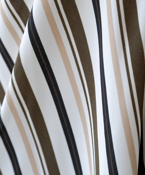 LOUNGEDRESS（ラウンジドレス）の「ストライプバイヤスブラウス（シャツ/ブラウス・レディース・ベージュ/カーキ・FREE）」の17枚目の写真