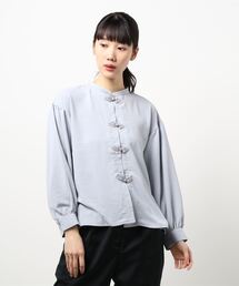 ehka sopo | チャイナ釦ブラウス(シャツ/ブラウス)
