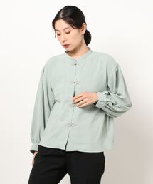 ehka sopo | チャイナ釦ブラウス(シャツ/ブラウス)