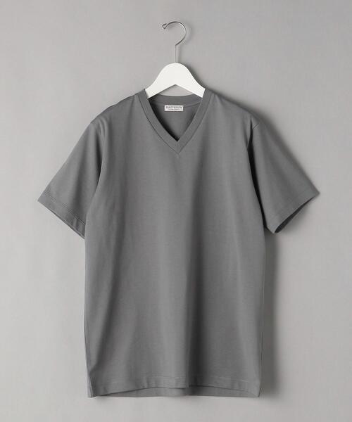 BEAUTY&YOUTH UNITED ARROWS（ビューティーアンドユースユナイテッドアローズ）の「BY ハイゲージ コットン Vネック Tシャツ（Tシャツ/カットソー・メンズ・ホワイト/ライトグレー/ブラック/オリーブ/ライム/その他1・SMALL/MEDIUM/LARGE/X-LARGE）」の12枚目の写真