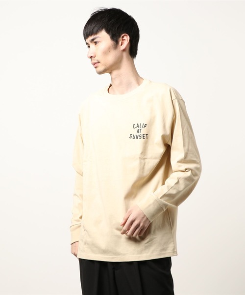 sunny branch（サニーブランチ）の「★Bl★バックプリント長袖Tシャツ クルーネック（Tシャツ/カットソー・レディース・ブラック/グレー/ホワイト/ベージュ・LARGE/MEDIUM）」の4枚目の写真