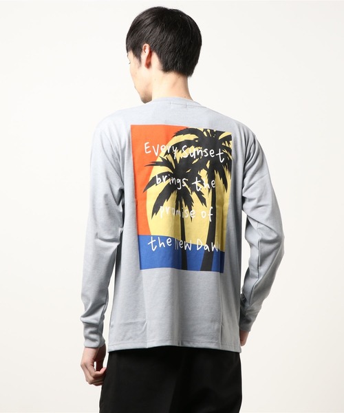 sunny branch（サニーブランチ）の「★Bl★バックプリント長袖Tシャツ クルーネック（Tシャツ/カットソー・レディース・ブラック/グレー/ホワイト/ベージュ・LARGE/MEDIUM）」の7枚目の写真