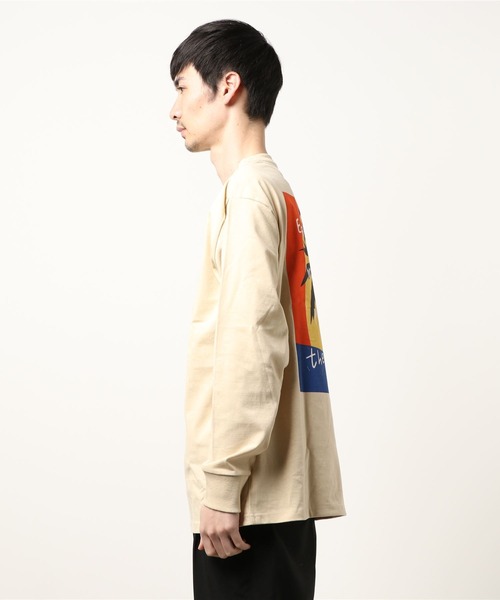 sunny branch（サニーブランチ）の「★Bl★バックプリント長袖Tシャツ クルーネック（Tシャツ/カットソー・レディース・ブラック/グレー/ホワイト/ベージュ・LARGE/MEDIUM）」の8枚目の写真