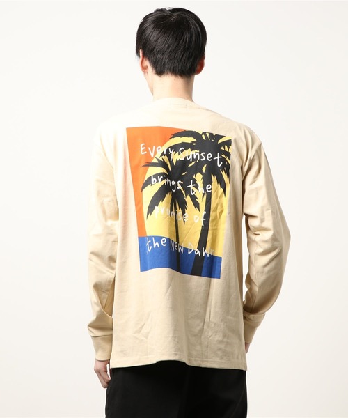 sunny branch（サニーブランチ）の「★Bl★バックプリント長袖Tシャツ クルーネック（Tシャツ/カットソー・レディース・ブラック/グレー/ホワイト/ベージュ・LARGE/MEDIUM）」の9枚目の写真
