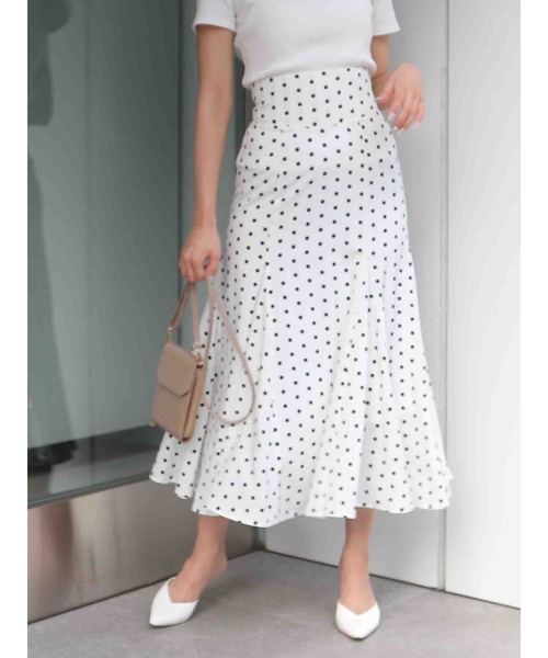 ROYAL PARTY（ロイヤルパーティー）の「ドットフレアスカート（スカート・レディース・ブラック/ホワイト・マルチサイズ）」の8枚目の写真