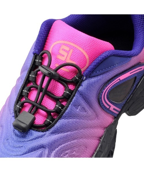 瞬足（シュンソク）の「瞬足/SLBYSYUNSOKU/キッズスニーカー/DSL0330（スニーカー・キッズ・ブラック/パープル・22.5cm/23.5cm/24.5cm/23.0cm/24.0cm/25.0cm/21.5cm/22.0cm/17.0cm/18.0cm/19.0cm/20.0cm/21.0cm）」の9枚目の写真