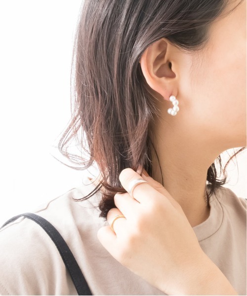 RANDA(ランダ)の「ボールピアス&イヤカフセット(ピアス(両耳用)・レディース・ゴールド/シルバー・FREE)」の10枚目の写真