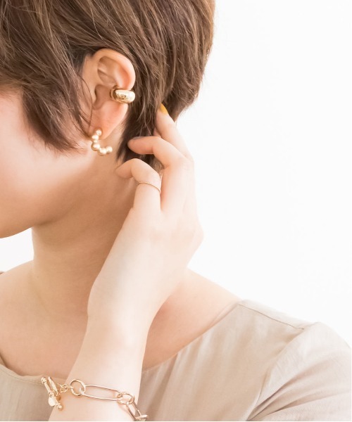 RANDA(ランダ)の「ボールピアス&イヤカフセット(ピアス(両耳用)・レディース・ゴールド/シルバー・FREE)」の12枚目の写真