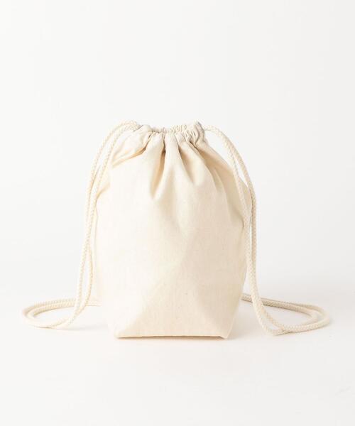 green label relaxing（グリーンレーベルリラクシング）の「[ Tanacana (タナカーナ) ] SC ランドリー ミニ巾着 バッグ（ショルダーバッグ・レディース・ブラウン/ナチュラル・FREE）」の12枚目の写真