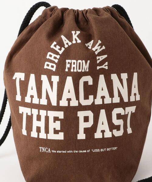 green label relaxing（グリーンレーベルリラクシング）の「[ Tanacana (タナカーナ) ] SC ランドリー ミニ巾着 バッグ（ショルダーバッグ・レディース・ブラウン/ナチュラル・FREE）」の8枚目の写真