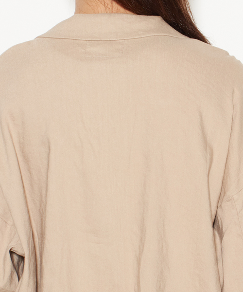 MELROSE claire（メルローズ クレール）の「テーラーオーバージャケット（テーラードジャケット・レディース・ブラウン/ブラック/ベージュ・FREE）」の7枚目の写真