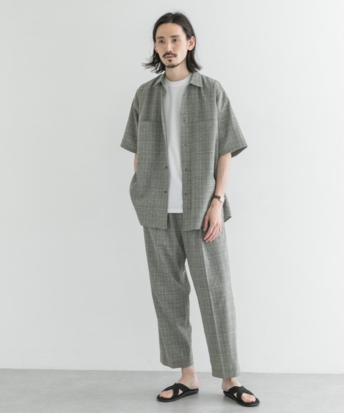 URBAN RESEARCH（アーバンリサーチ）の「ドライTRリネンシャツ（シャツ/ブラウス・メンズ・ネイビー/チェック・MEDIUM/LARGE）」の10枚目の写真