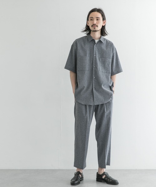 URBAN RESEARCH（アーバンリサーチ）の「ドライTRリネンシャツ（シャツ/ブラウス・メンズ・ネイビー/チェック・MEDIUM/LARGE）」の5枚目の写真