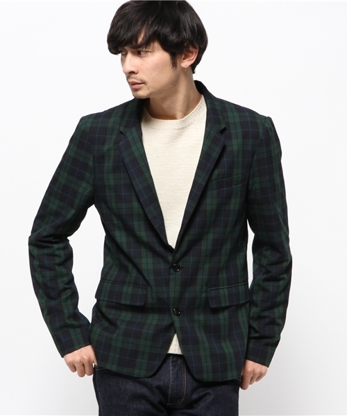 WEGO（ウィゴー）の「WEGO/ノッチドテーラードジャケット（テーラードジャケット・メンズ・ブラック/グリーン系その他/ネイビー/ブルー系その他・MEDIUM/LARGE）」の18枚目の写真