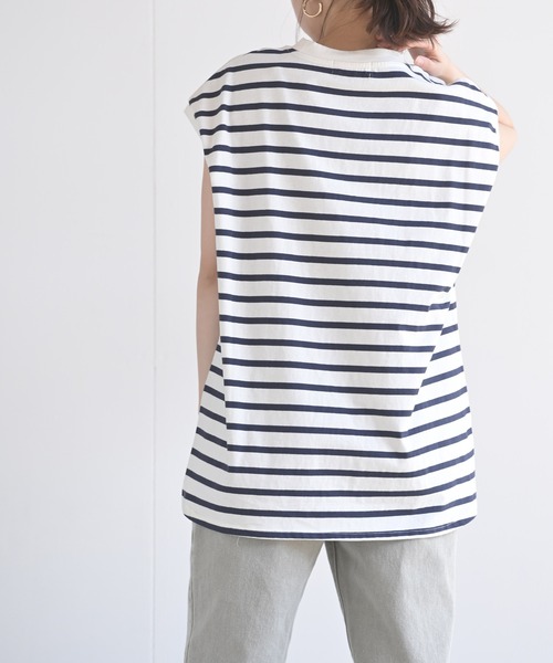 rps（アールピーエス）の「フレンチスリーブプルオーバー（Tシャツ/カットソー・レディース・チャコールグレー/ブラック/ダークブラウン/ベージュ/パープル/オフホワイト/アイボリー/グレイッシュベージュ/グレイッシュブルー・M）」の16枚目の写真