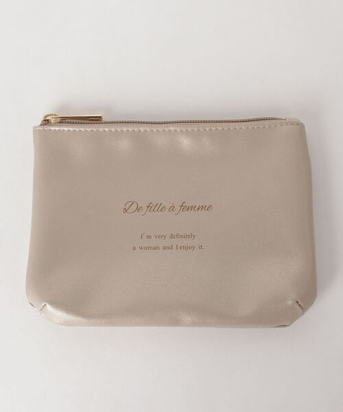 anown（アノン）の「2way仕様 ポーチ付き PVCショルダークリアバッグ【ファッションインフルエンサーanchan×anown 限定コラボ】（ショルダーバッグ・レディース・ブラウン/アイボリー・FREE）」の10枚目の写真