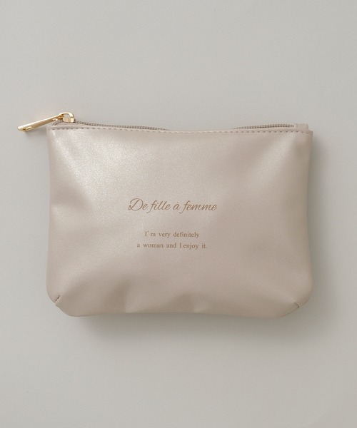 anown（アノン）の「2way仕様 ポーチ付き PVCショルダークリアバッグ【ファッションインフルエンサーanchan×anown 限定コラボ】（ショルダーバッグ・レディース・ブラウン/アイボリー・FREE）」の12枚目の写真