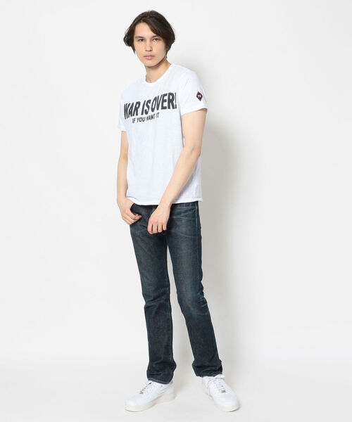 Johnson Motors Inc.（ジョンソン モータース）の「Johnson Motors,Inc./ジョンソン モータース/WAR IS OVER（Tシャツ/カットソー・メンズ・ホワイト・SMALL/MEDIUM/LARGE）」の4枚目の写真