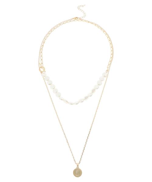 Green Parks(グリーンパークス)の「3wayパールコインネックレス*(ネックレス・レディース・ゴールド・FREE)」の2枚目の写真