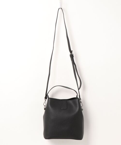 Alite cloth(アリーテクロス)の「2wayバケツハンドショルダーバッグ(ドラムバッグ・レディース・ブラック/キャメル・FREE)」の6枚目の写真