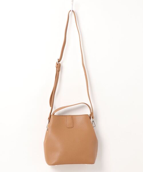 Alite cloth(アリーテクロス)の「2wayバケツハンドショルダーバッグ(ドラムバッグ・レディース・ブラック/キャメル・FREE)」の21枚目の写真