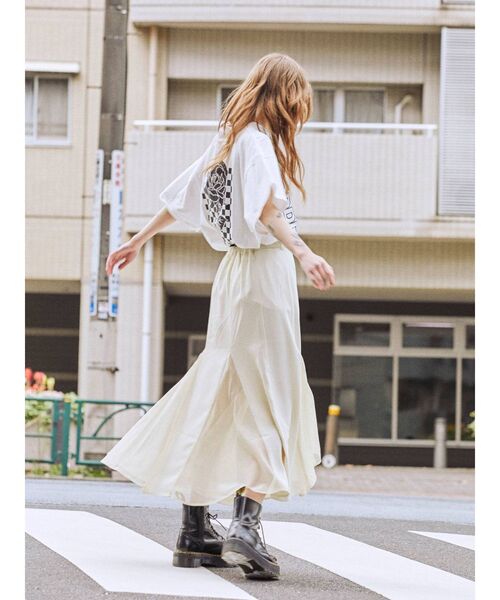 jouetie（ジュエティ）の「マーメイドスイッチスカート（スカート・レディース・ブラック/アイボリー/オレンジ・MEDIUM）」の12枚目の写真