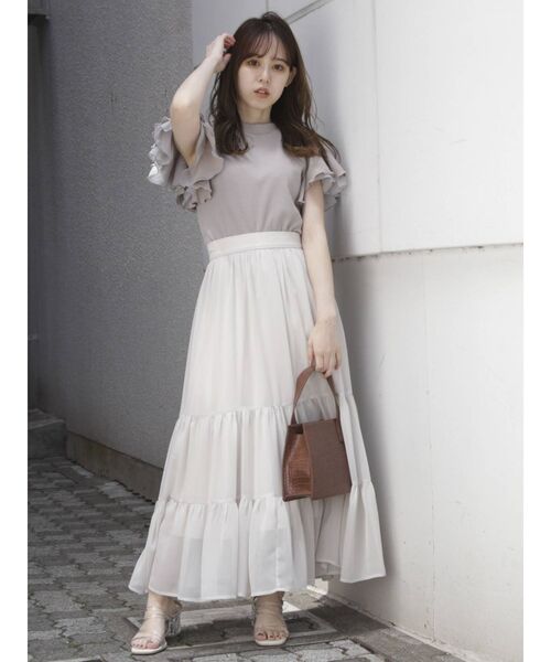 dazzlin（ダズリン）の「ティアードギャザースカート（スカート・レディース・ベージュ/グリーン/その他1/その他2・FREE）」の14枚目の写真