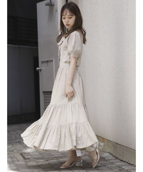 dazzlin（ダズリン）の「ティアードギャザースカート（スカート・レディース・ベージュ/グリーン/その他1/その他2・FREE）」の8枚目の写真