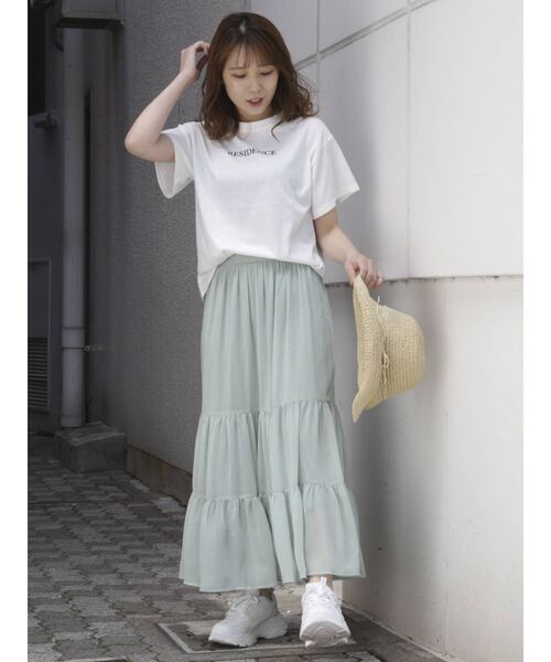 dazzlin（ダズリン）の「ティアードギャザースカート（スカート・レディース・ベージュ/グリーン/その他1/その他2・FREE）」の21枚目の写真