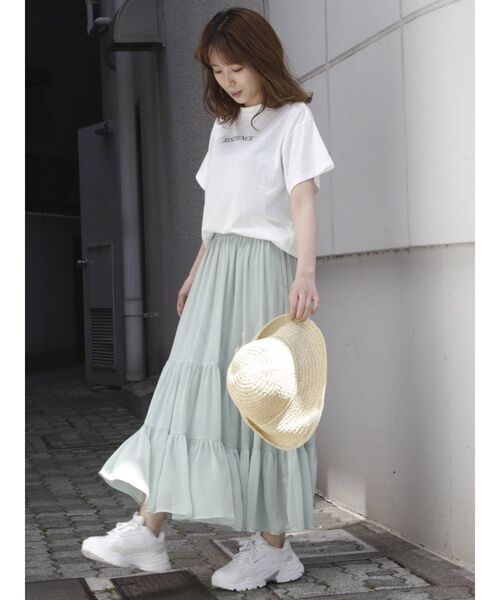 dazzlin（ダズリン）の「ティアードギャザースカート（スカート・レディース・ベージュ/グリーン/その他1/その他2・FREE）」の15枚目の写真